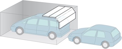 sectional overhead garage door illustration